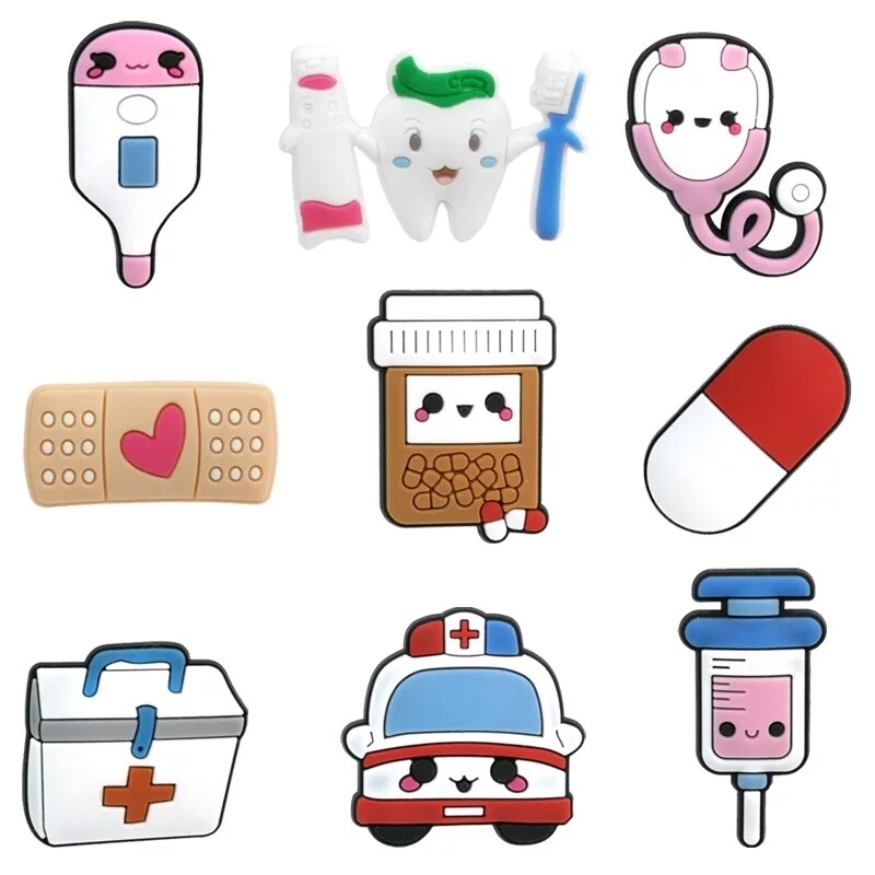 Healthcare related croc charms (pack of 5)