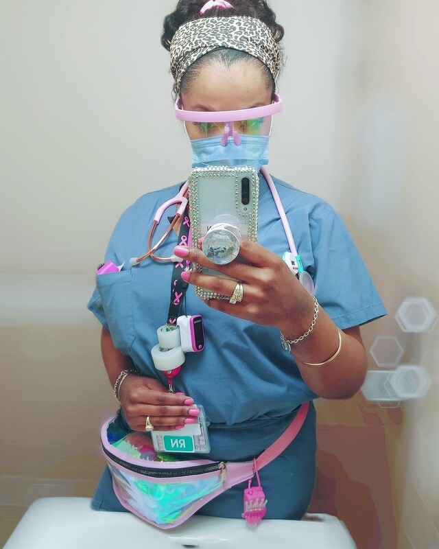 (NEW) Fanny pack (pink, blue, purple)