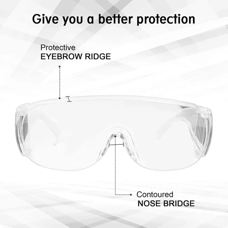 Clear protective eyewear