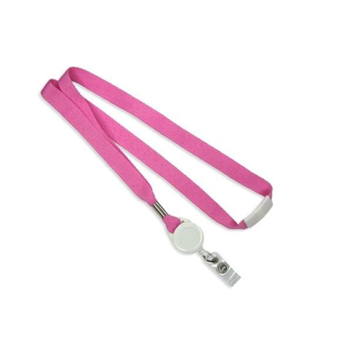 Lanyard with reel (pink)