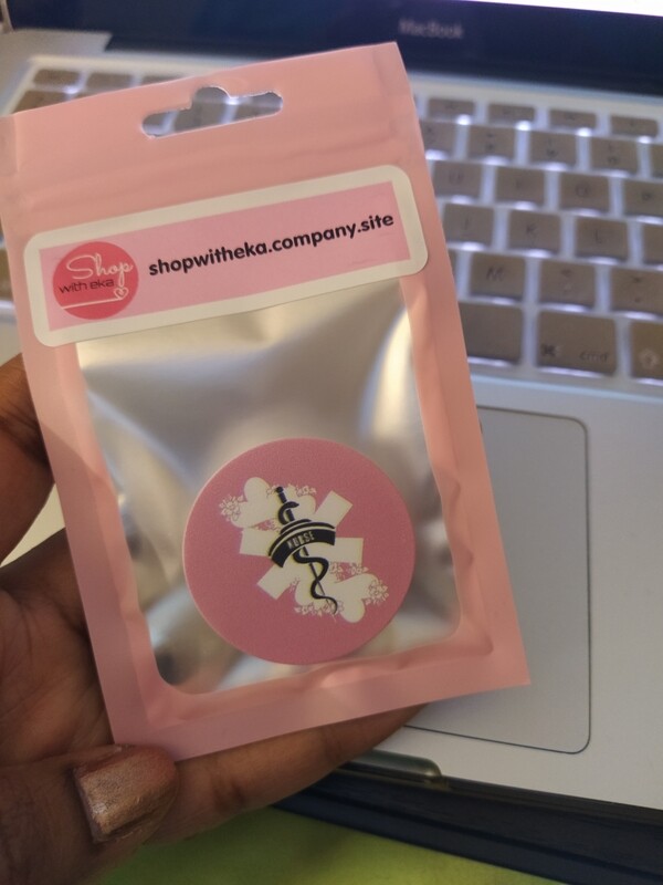 Nurse Popsocket for phone (pink)