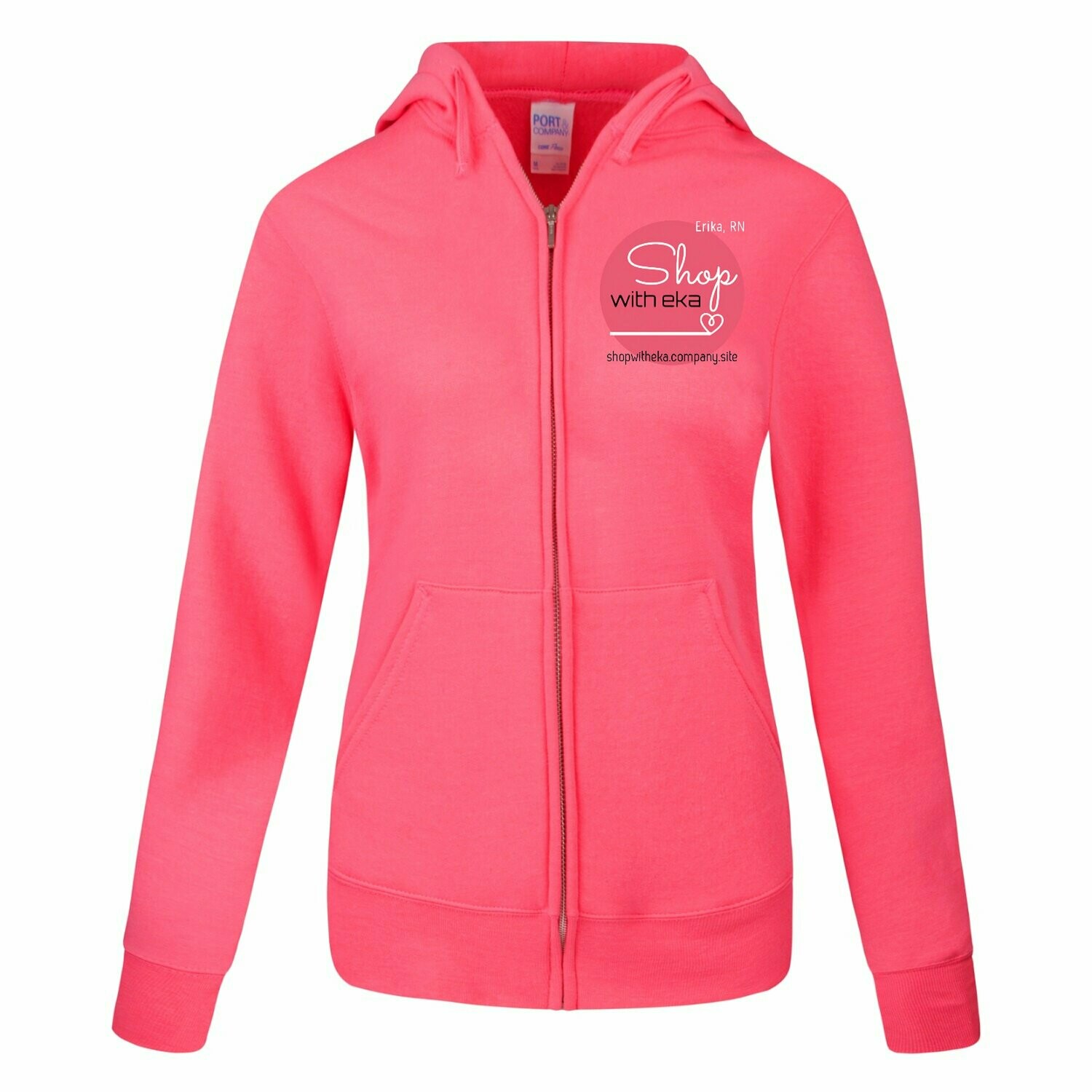 (ShopWithEka) Women's customizable hoodie