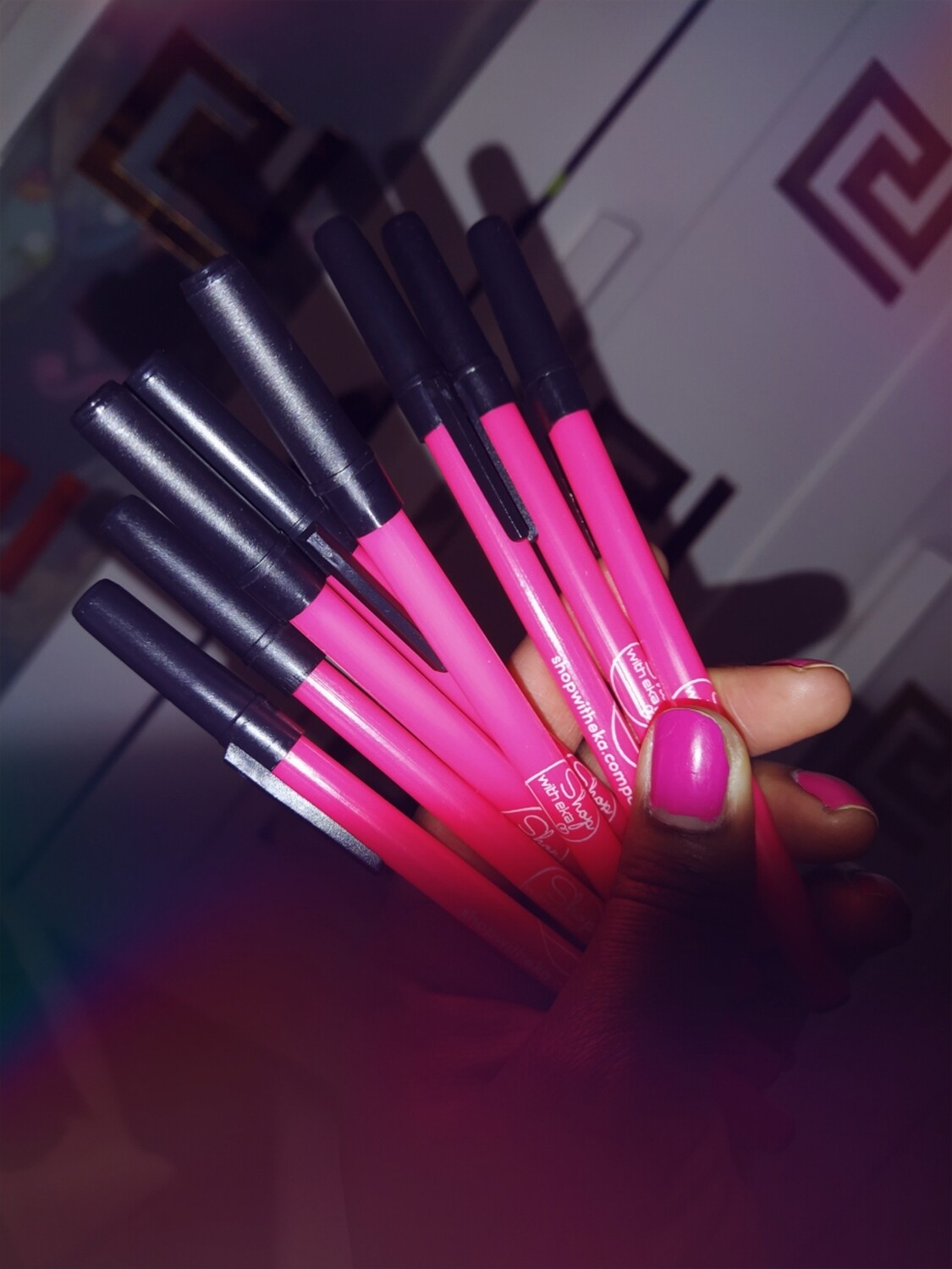 (ShopWithEka) Black ink pens (pack of 4)