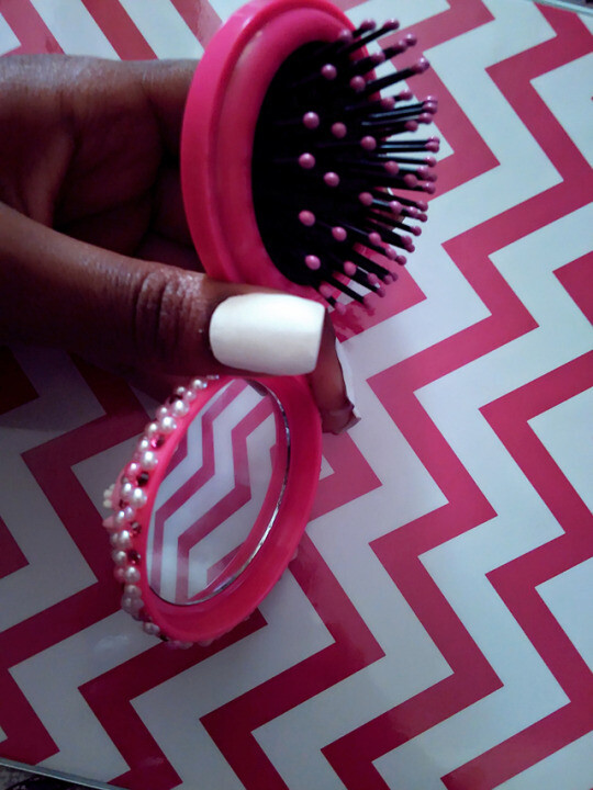 Custom bling hair brush