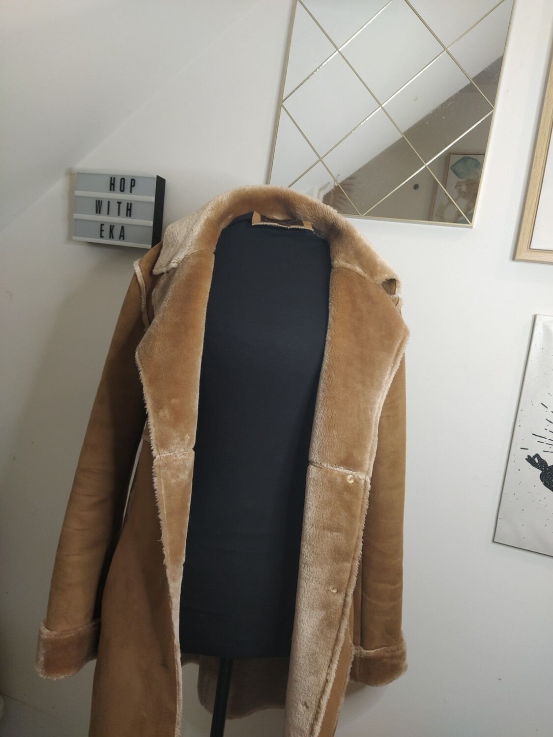 Used camel winter coat