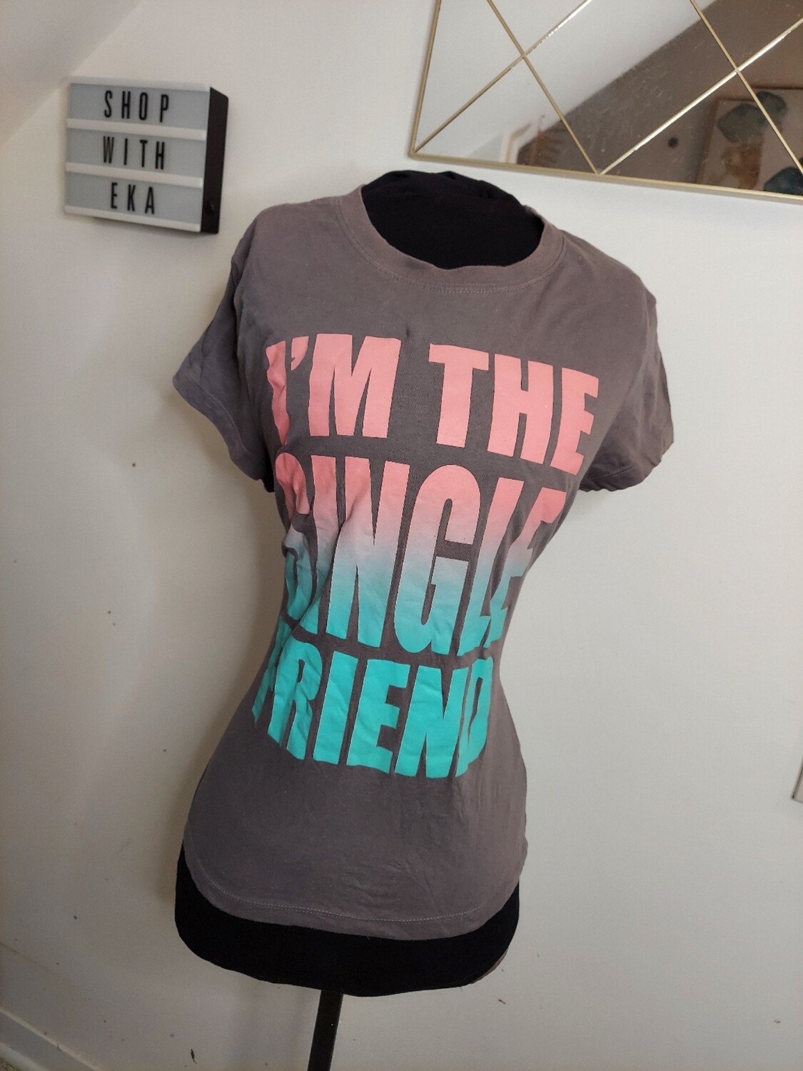 Grey graphic T-shirt