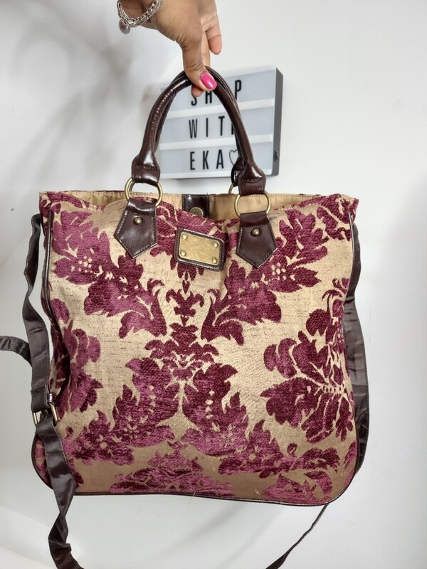 Paisley printed tote bag