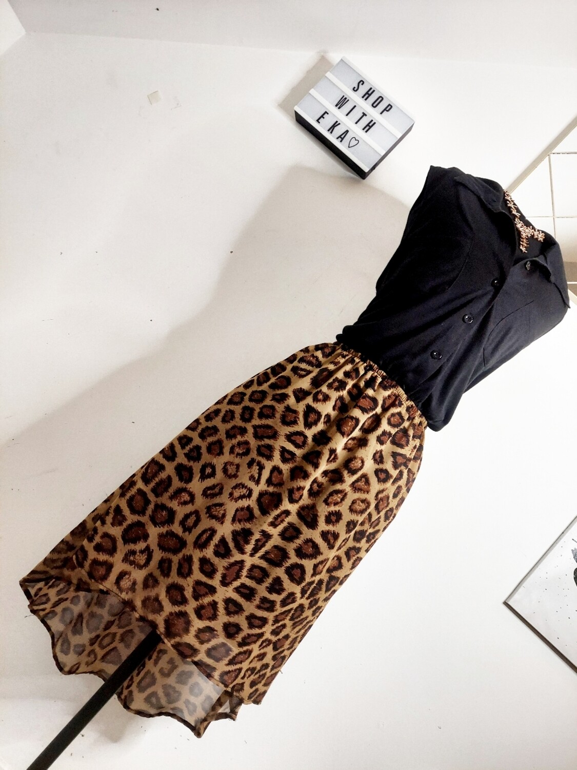 Leopard print dress