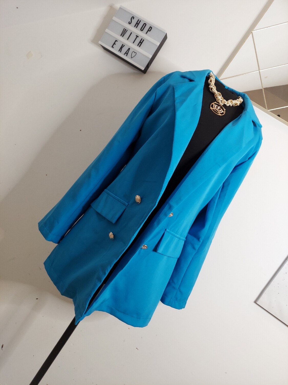 Used blue oversize blazer