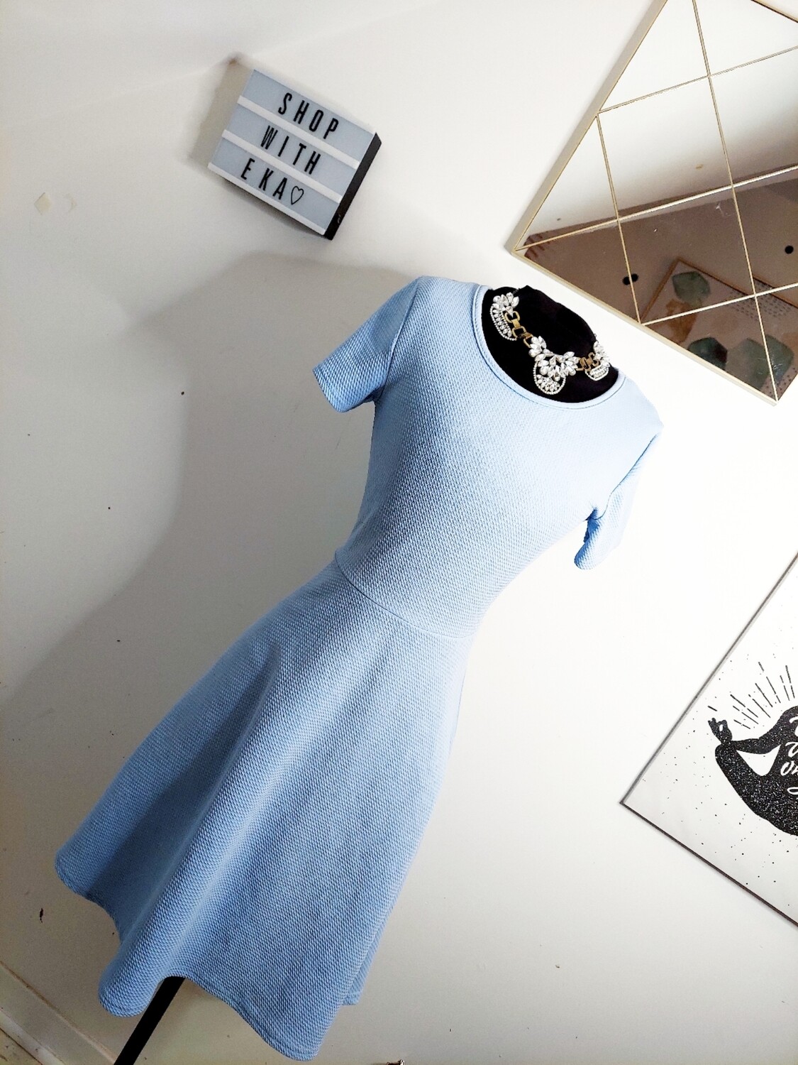 Used baby blue dress