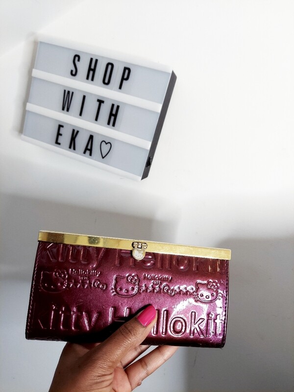 Purple hello kitty wallet