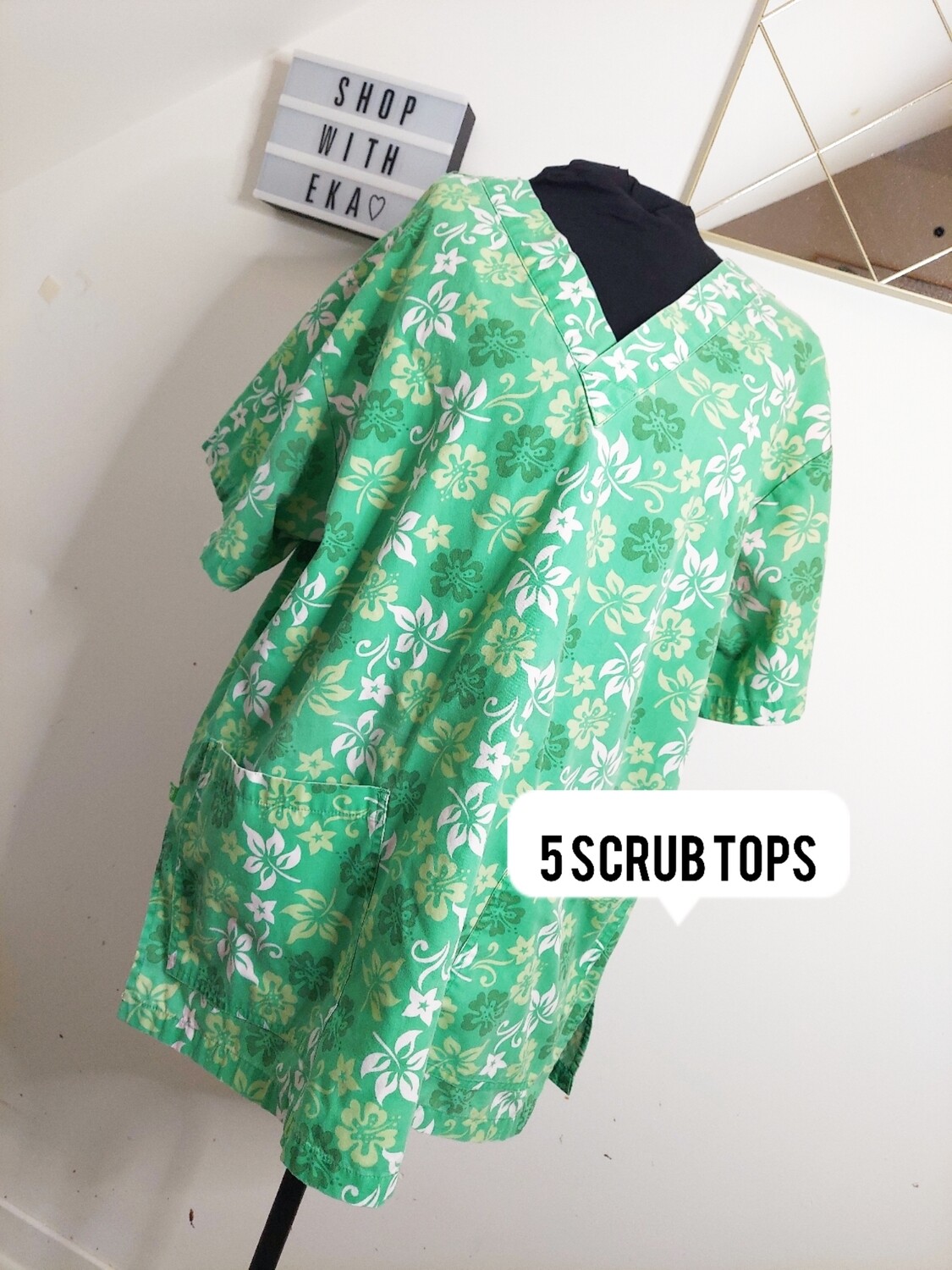 Used lot of 5 size 2XL scrubs