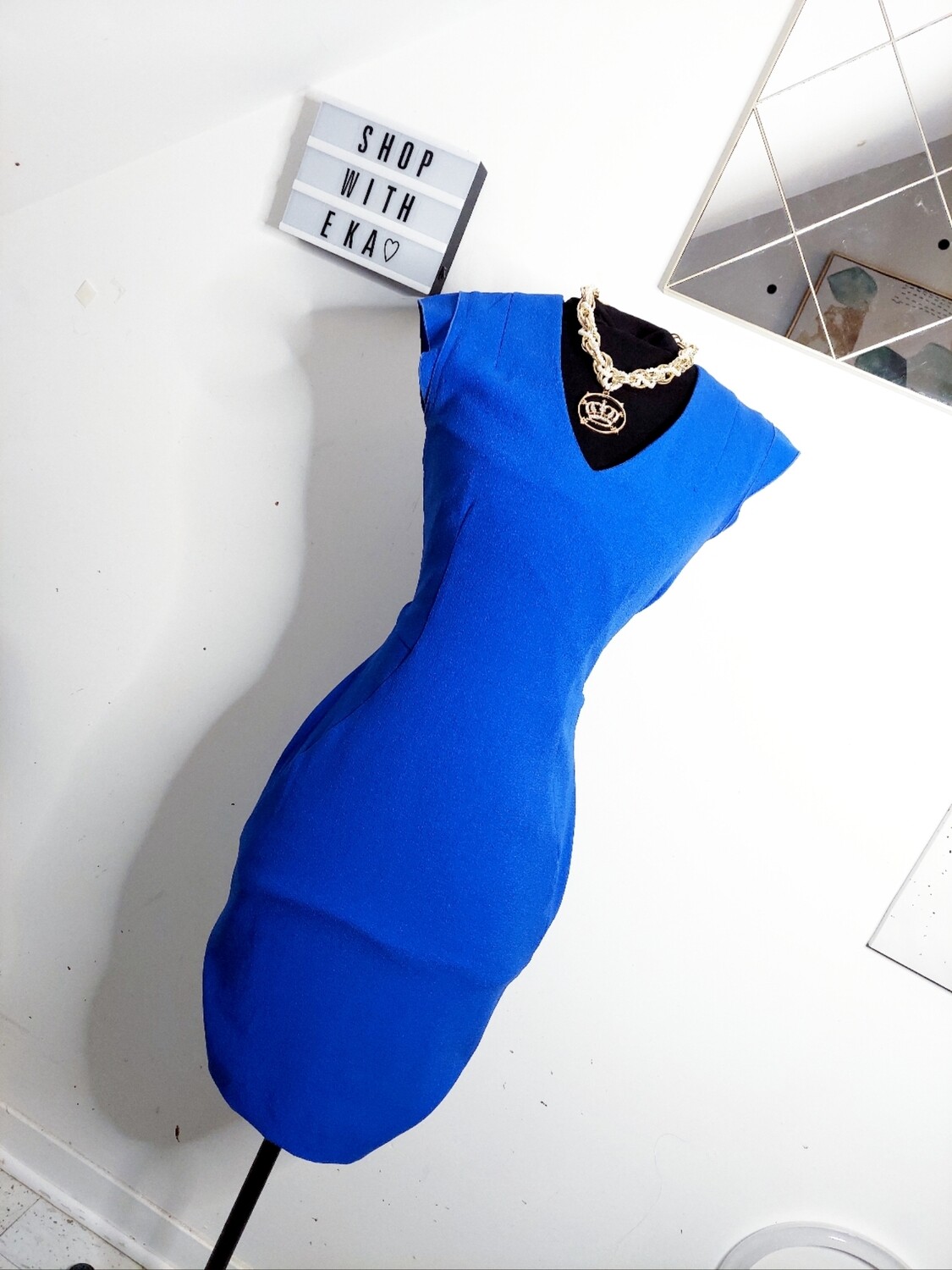 used blue cocktail dress
