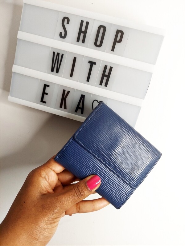 Used Louis Vuitton Epi Leather Elise Wallet