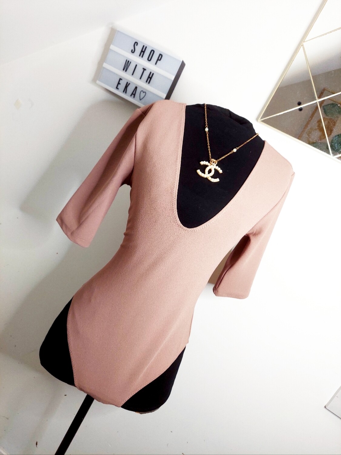 new zara dusty rose coloured body suit