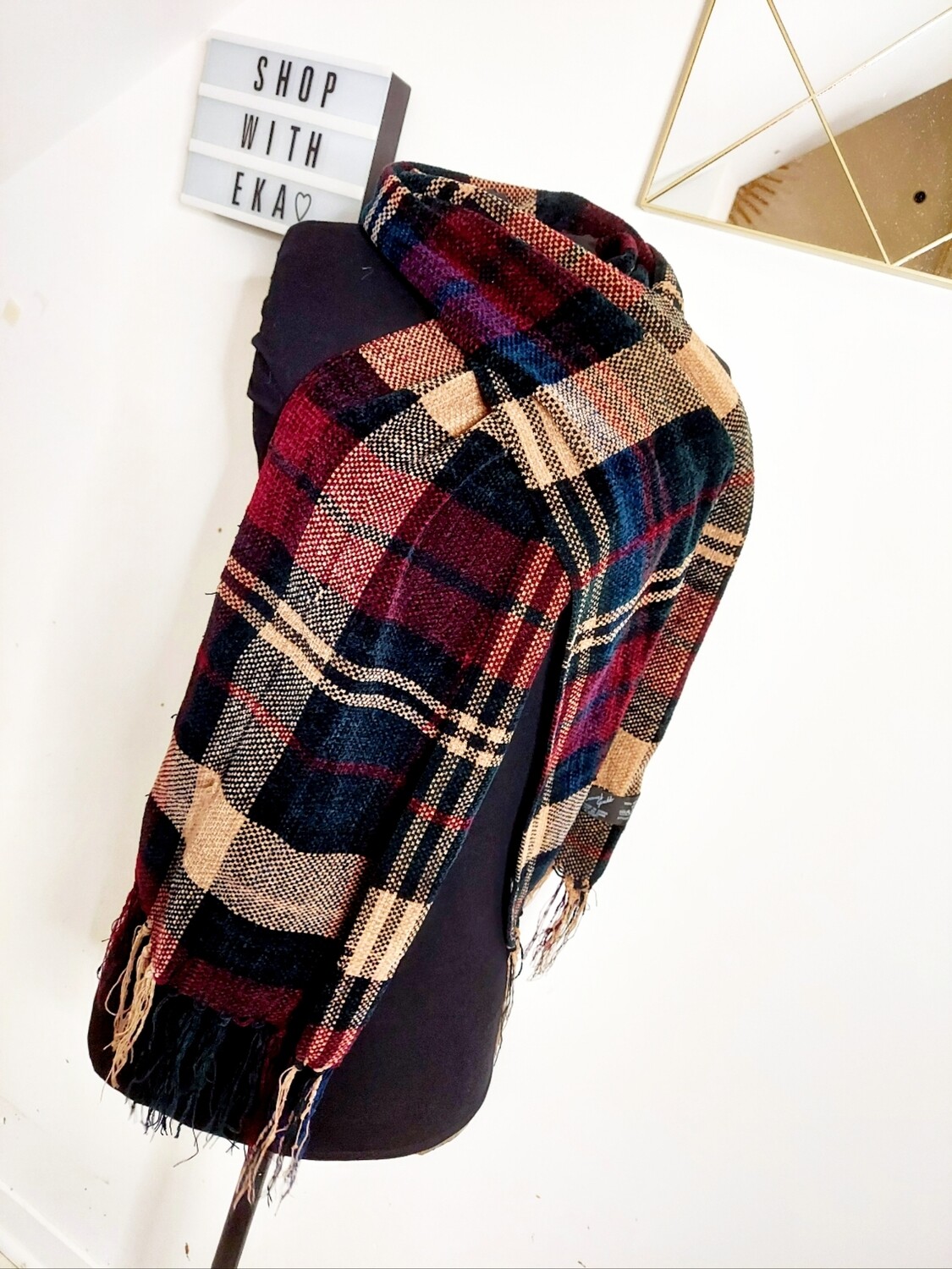 used plaid scarf