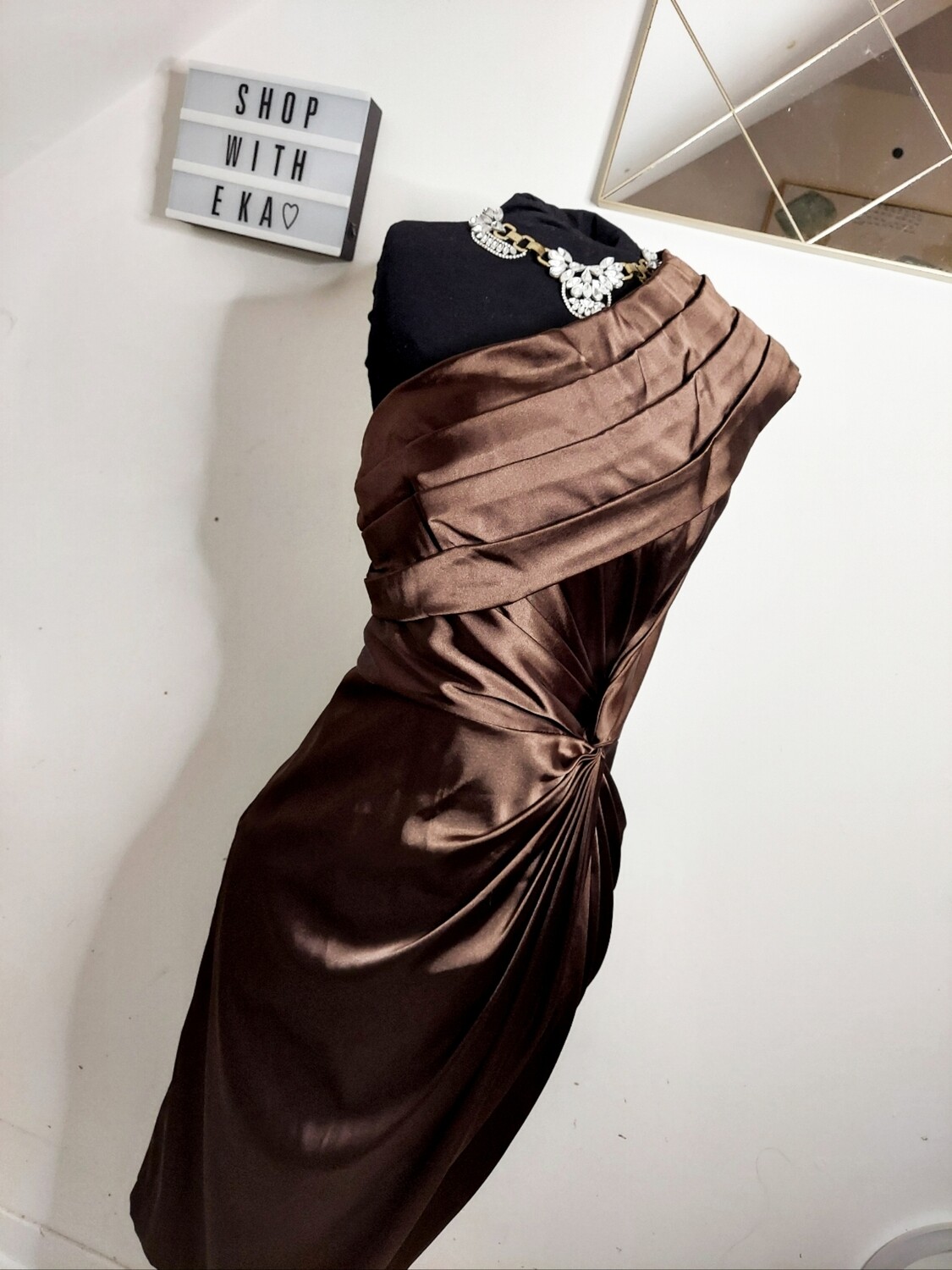used brown formal dress