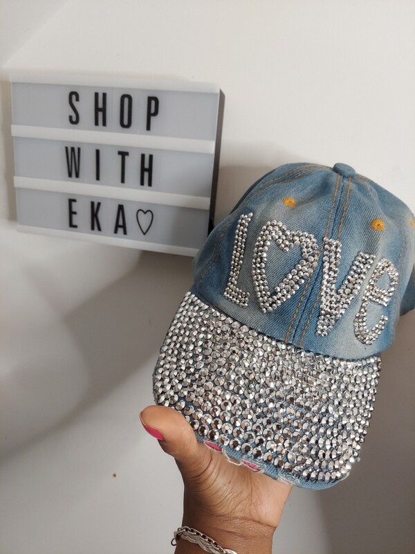 Jean bling love hat size
