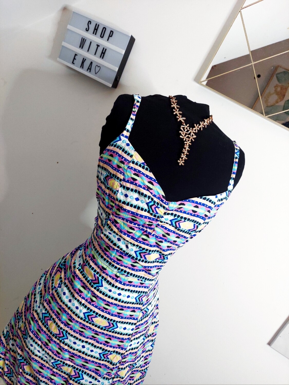 used colorful summer dress