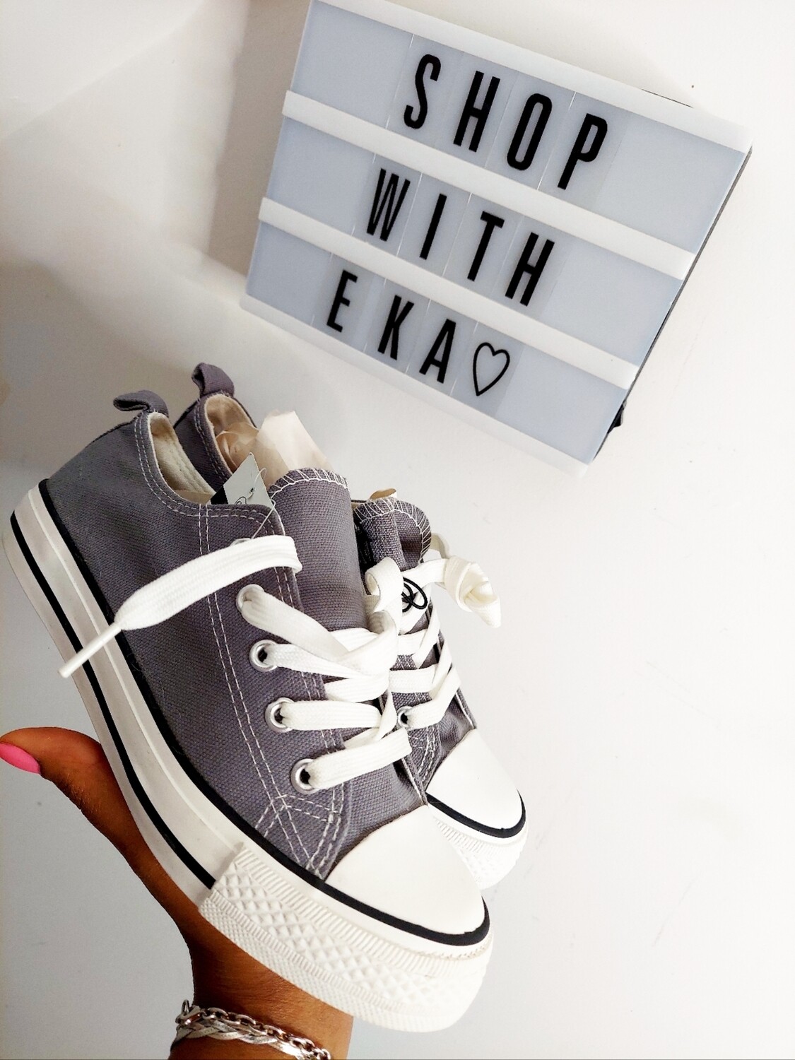 New boys grey shoes size 4