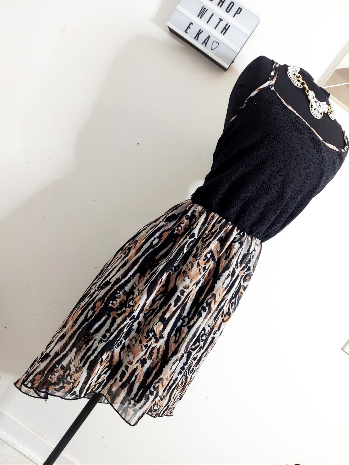 used animal print summer dress