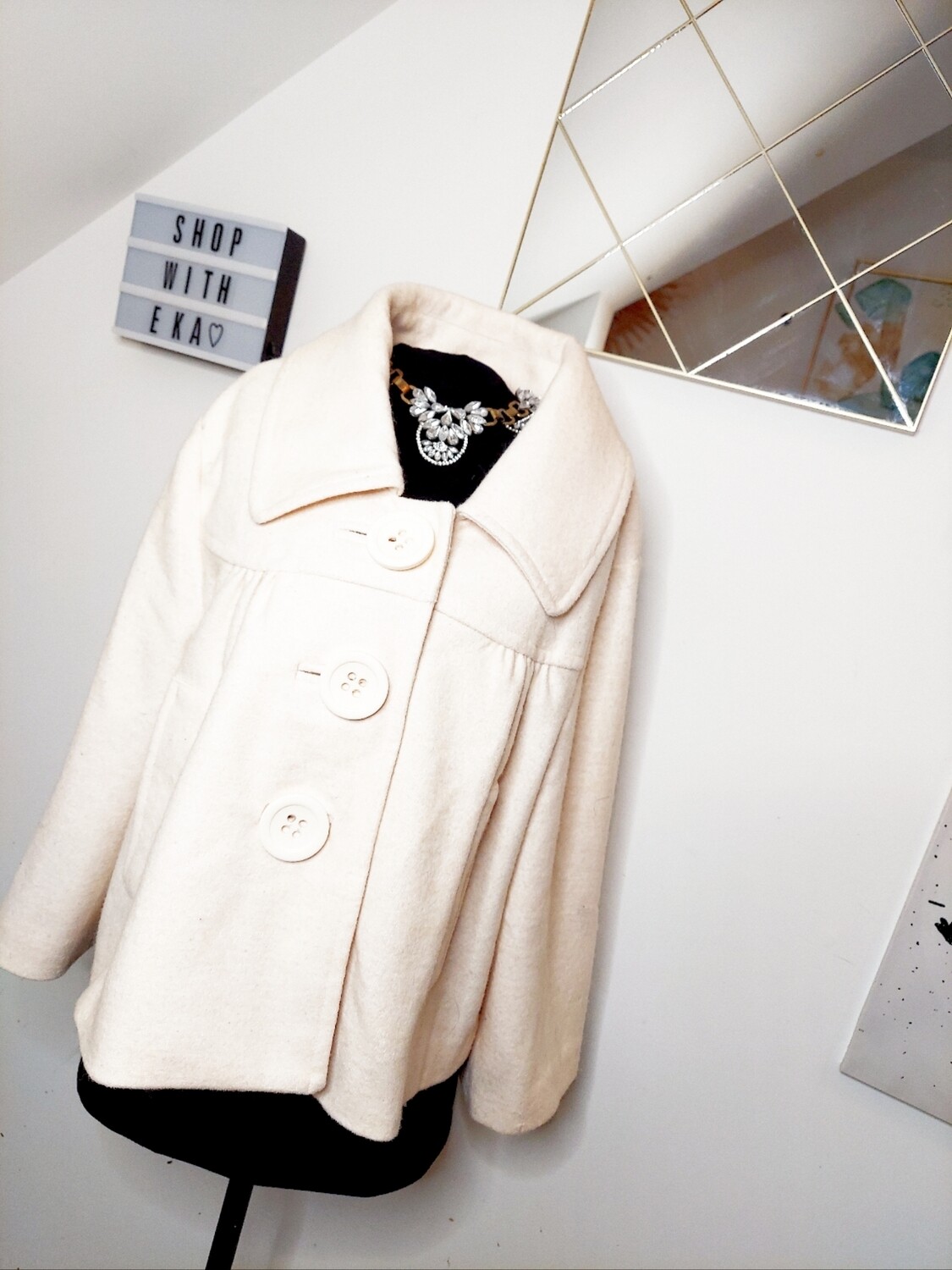 New cream coloured coat