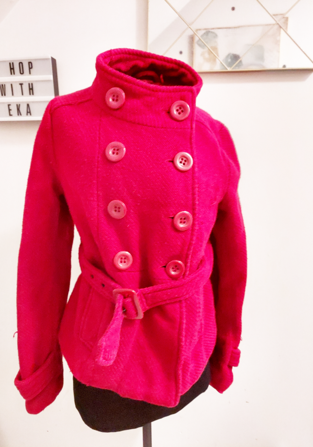 used fall red coat