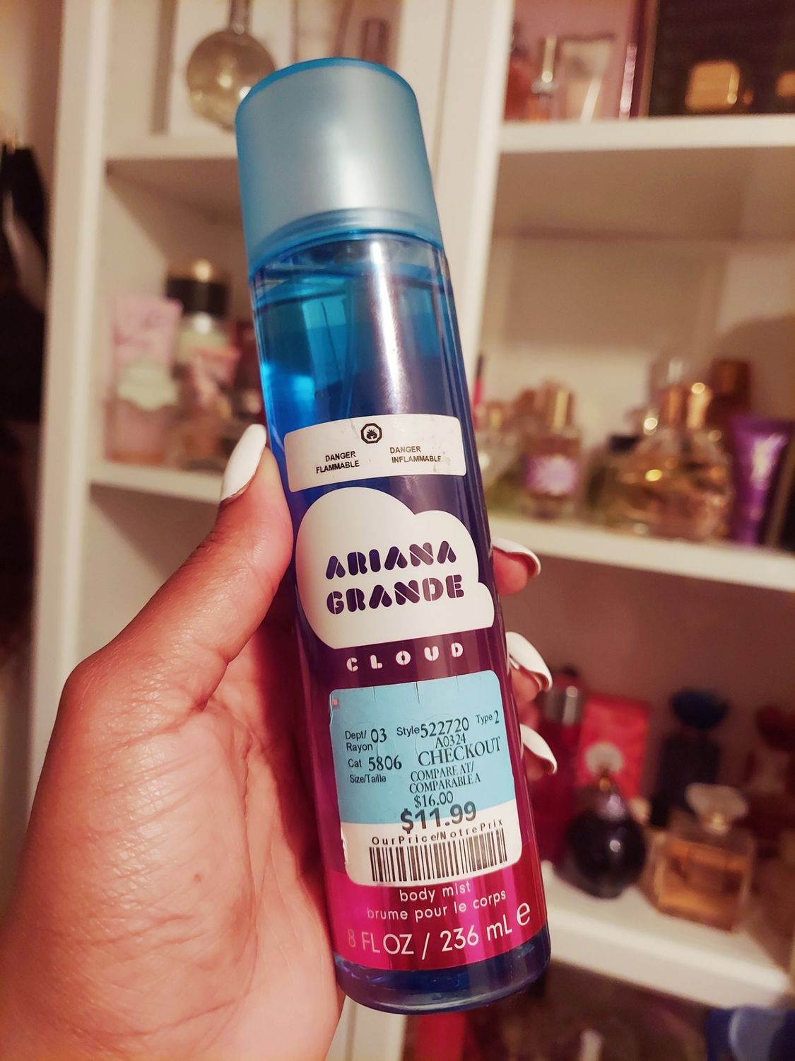 Cloud ariana grande body mist