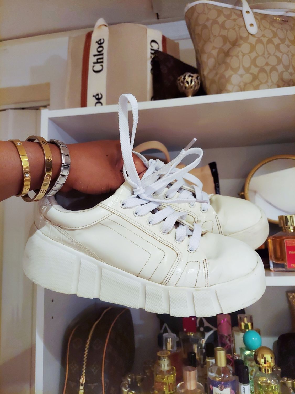 Off white zara sneakers