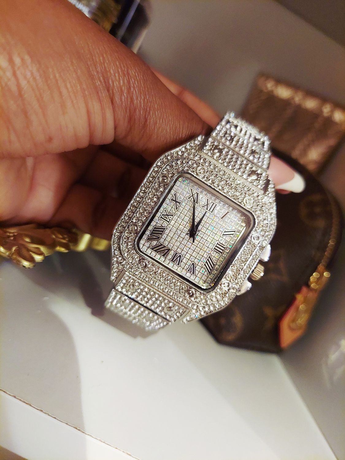 NEW Silver bling watch