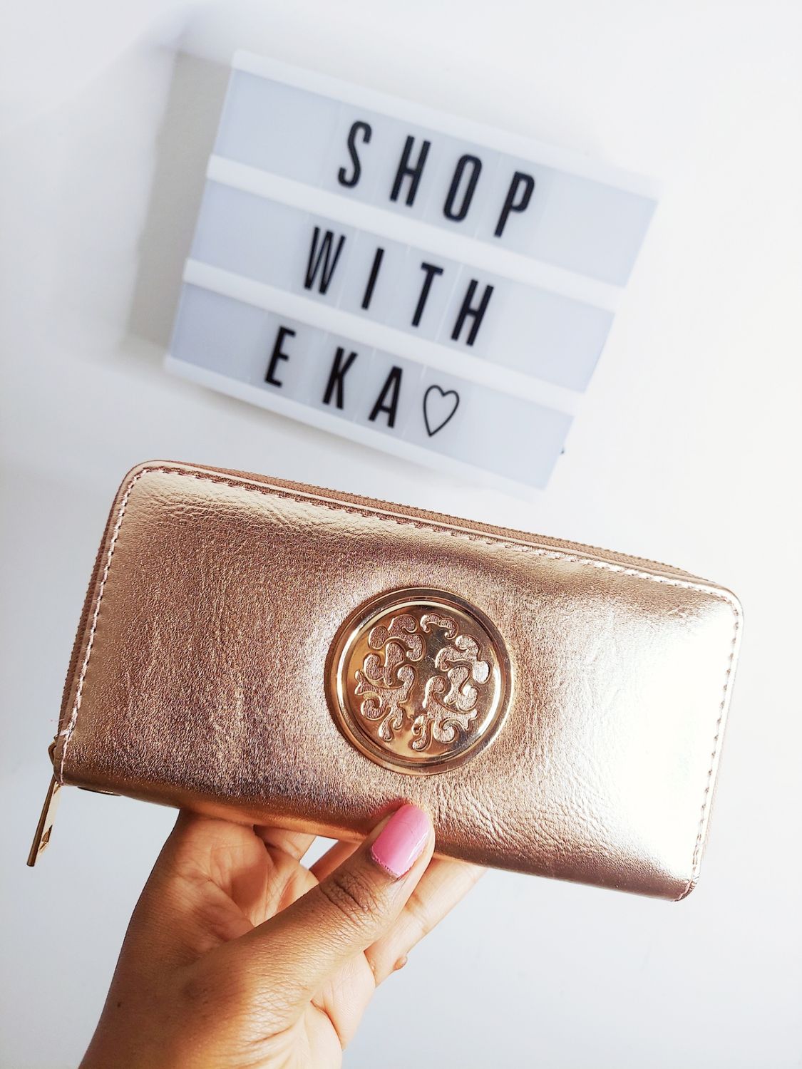 used rose gold wallet