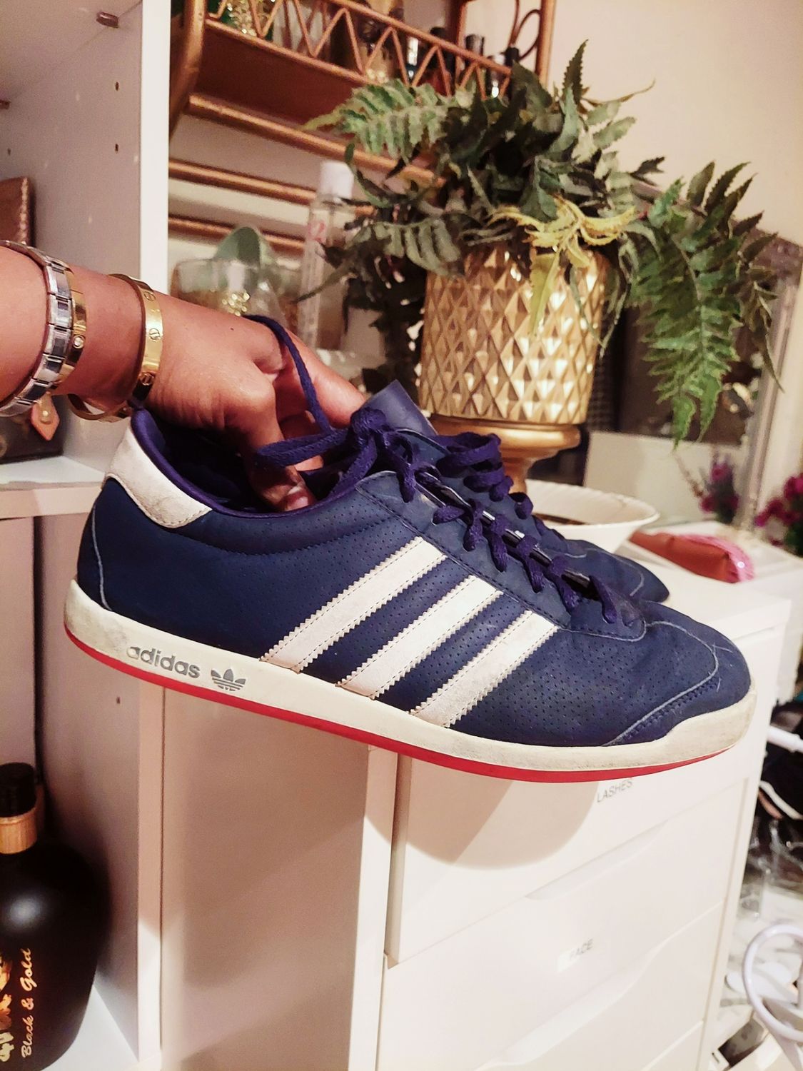 Used mens blue Adidas sneakers