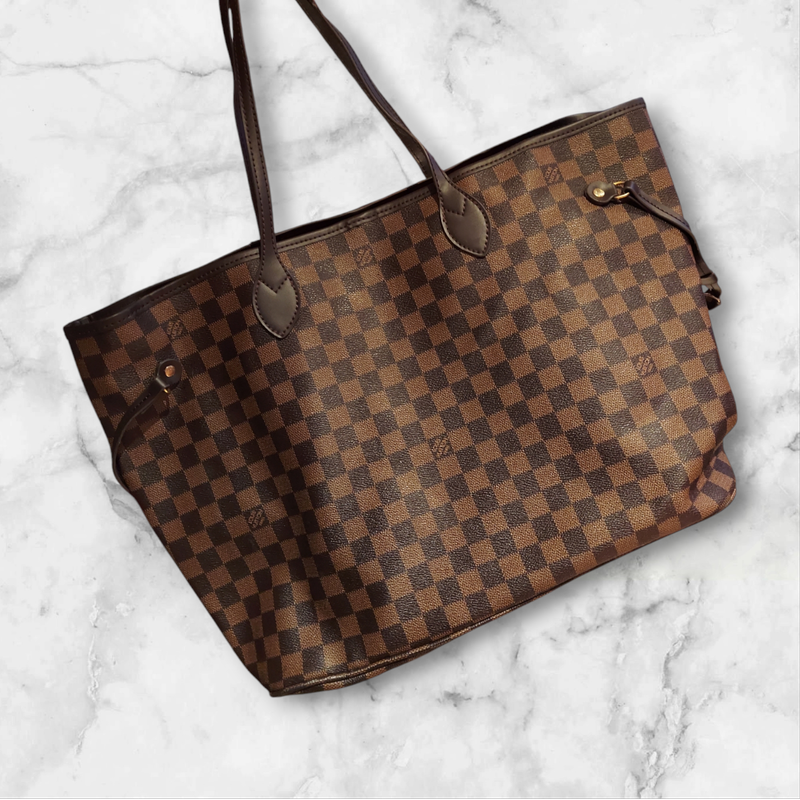 Bown checkered tote bag
