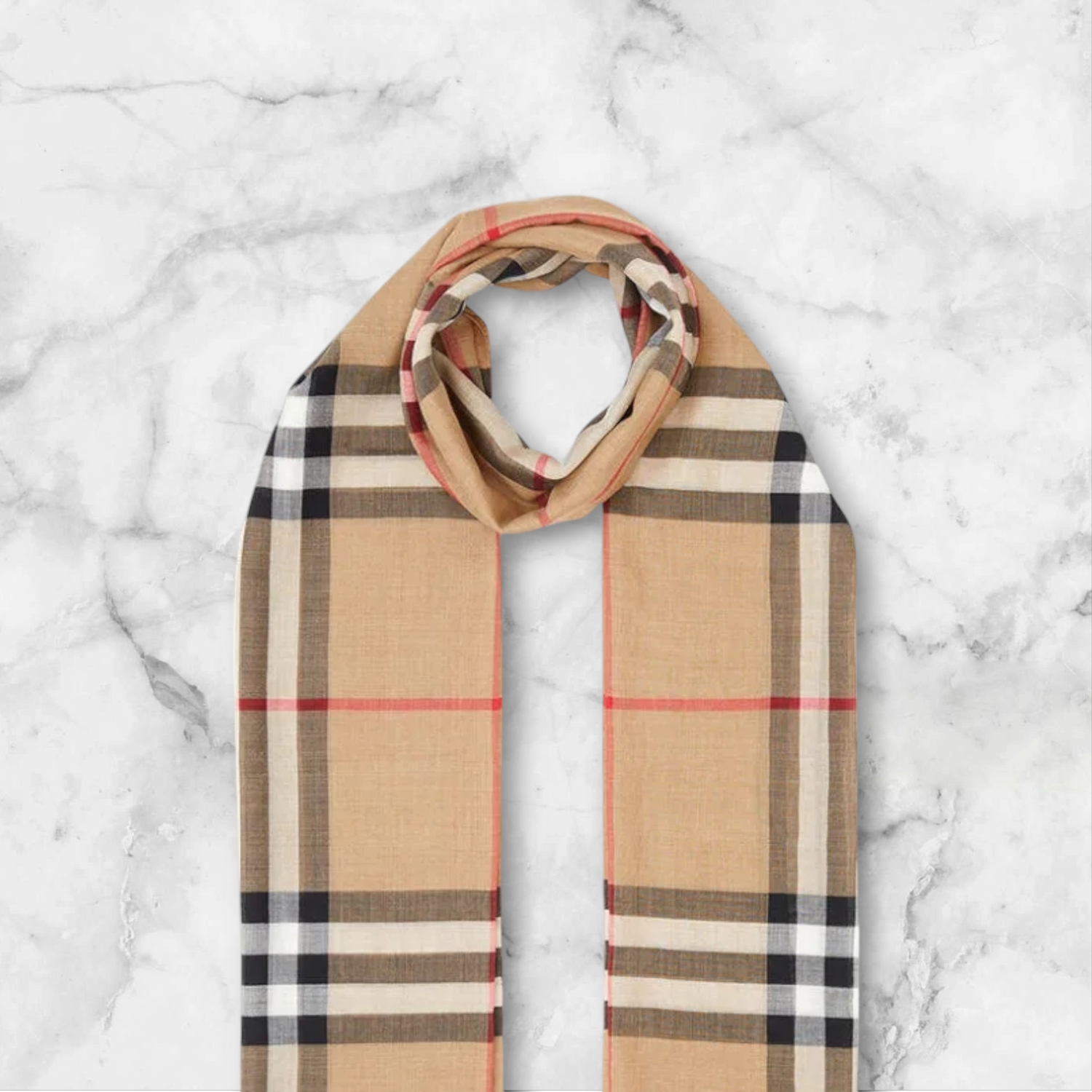 NEW Beige plaid shawl