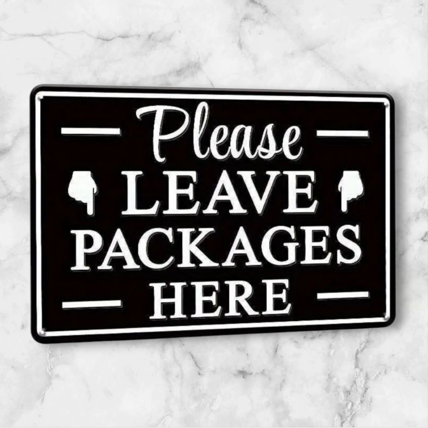 Parcel Delivery 'Leave Packages Here' Sign (ADD ON ITEM)