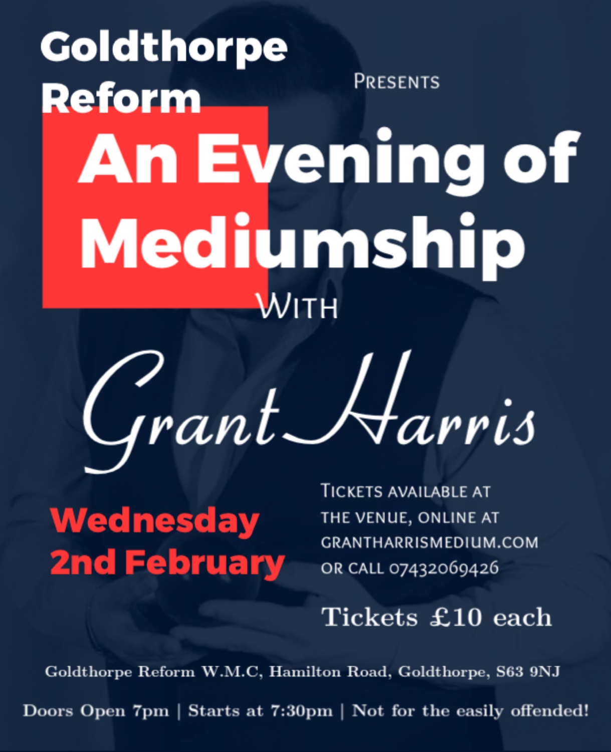 Evening of Mediumship, Goldthorpe Reform, Wed 5th October 2022
