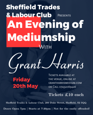 Evening of Mediumship, Sheffield Trades And Labour Club, Friday 20th May 2022