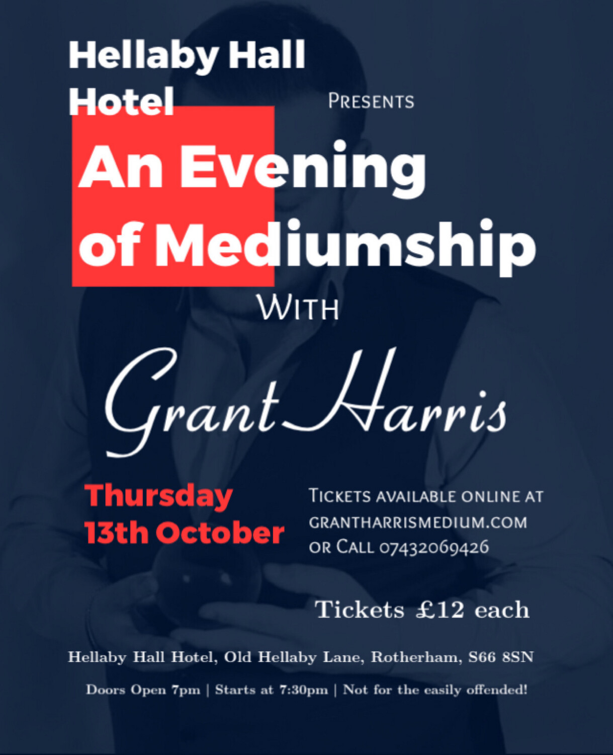Evening of Mediumship, Hellaby Hall Hotel, Thu 13th October 2022