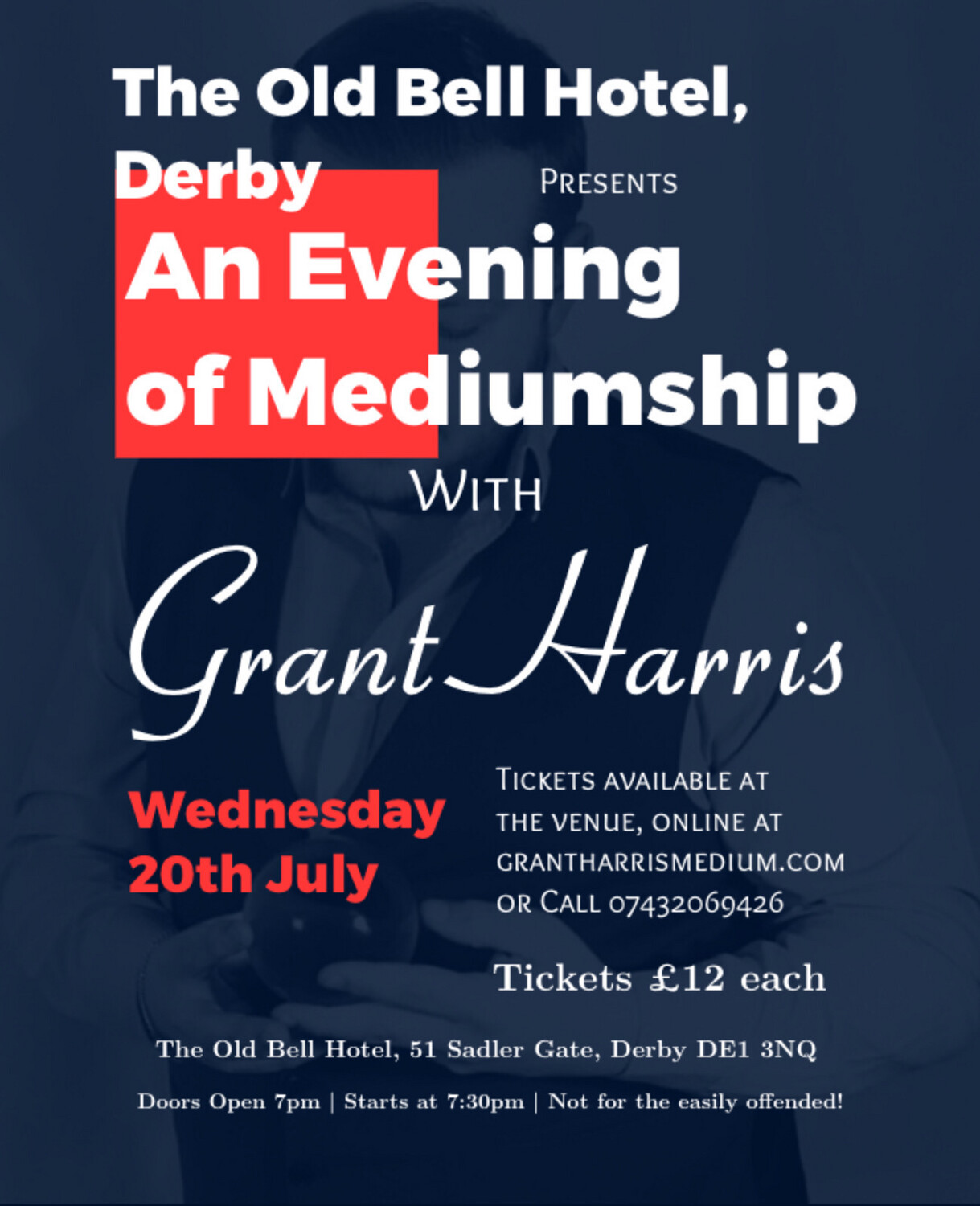 Evening of Mediumship, The Old Bell Hotel, Wed 20th July 2022