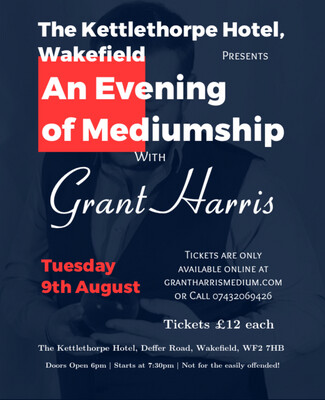 Evening of Mediumship, The Kettlethorpe Hotel, Tue 9th August 2022