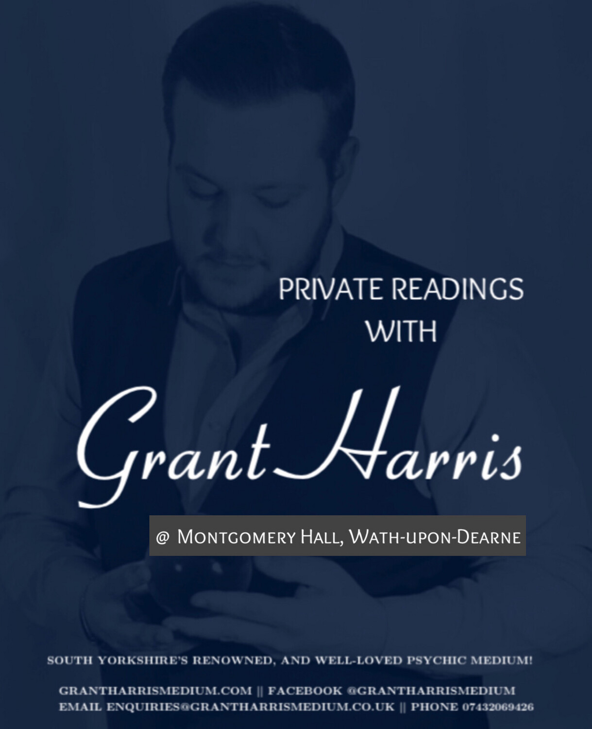 A Face To Face Reading with Grant @ Montgomery Hall, Wath-upon-Dearne