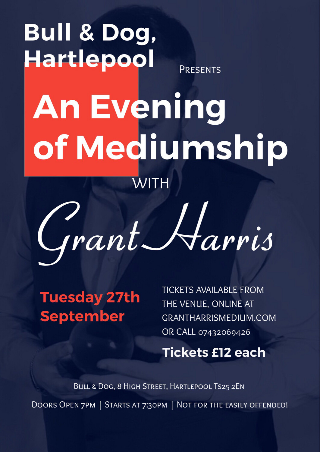 Evening of Mediumship, Bull & Dog, Hartlepool, Tue 27th September 2022