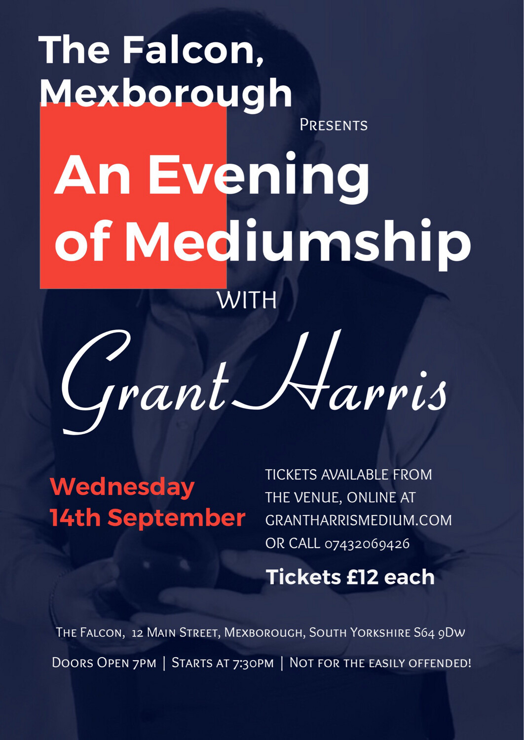 Evening of Mediumship, The Falcon, Mexborough, Wednesday 14th September 2022