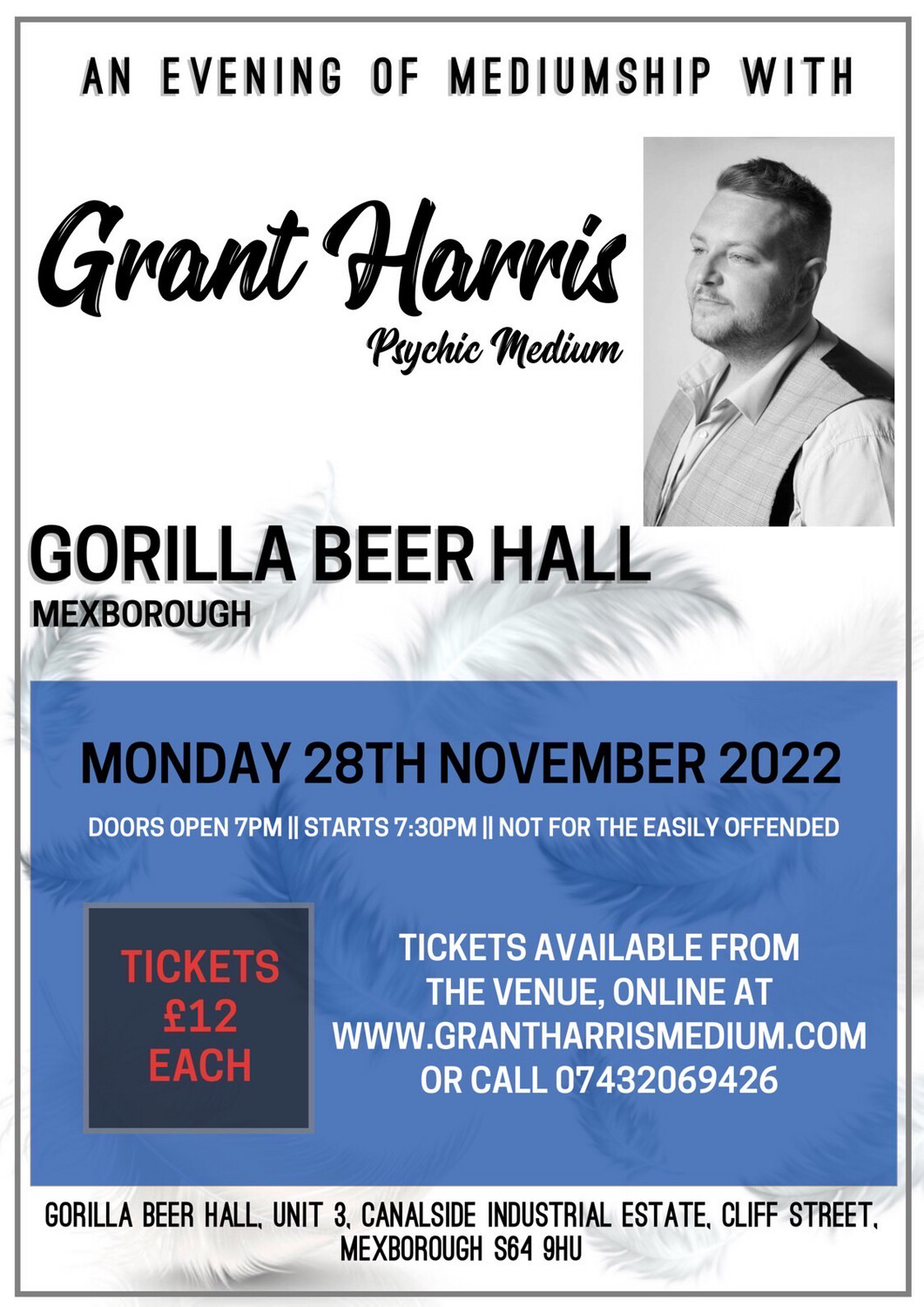 Gorilla Beer Hall, Mexborough, Mon 28th November 2022