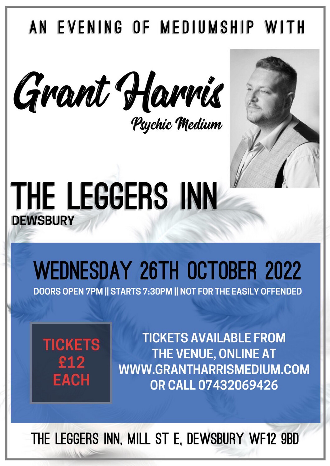 Leggers inn, Dewsbury, Weds 26th October 2022