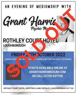 Rothley Court Hotel, Loughborough, Fri 28th Oct 2022