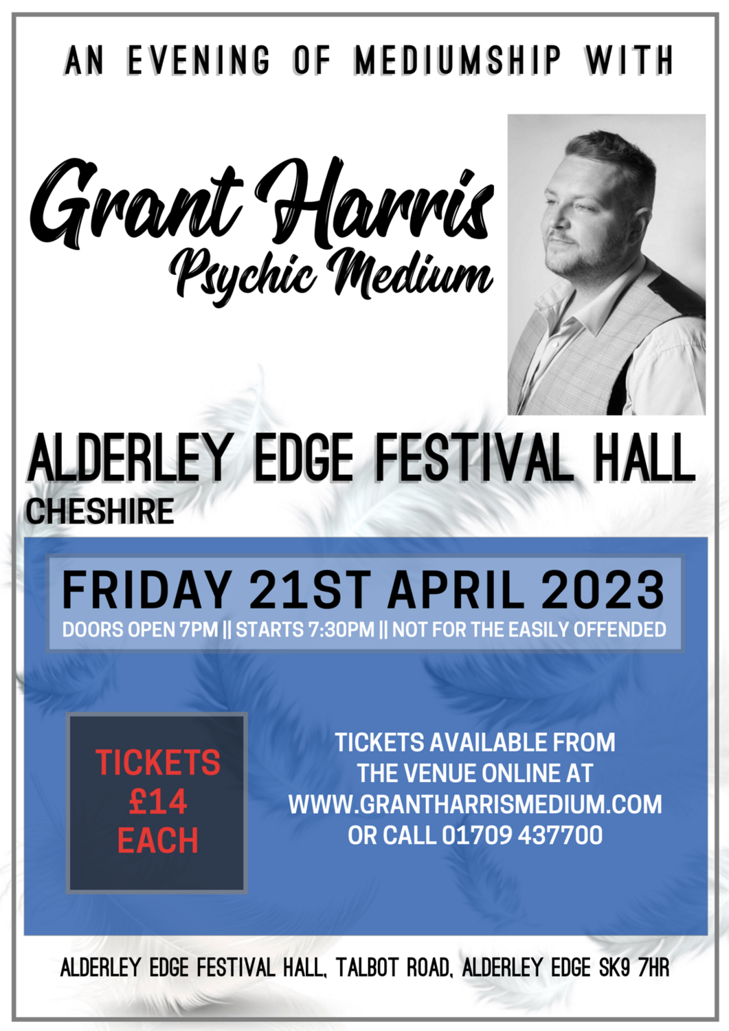 Alderley Edge Festival Hall, Manchester, Friday 21st April 2023