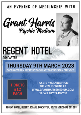 Regent Hotel, Doncaster, Thursday 9th March 2023