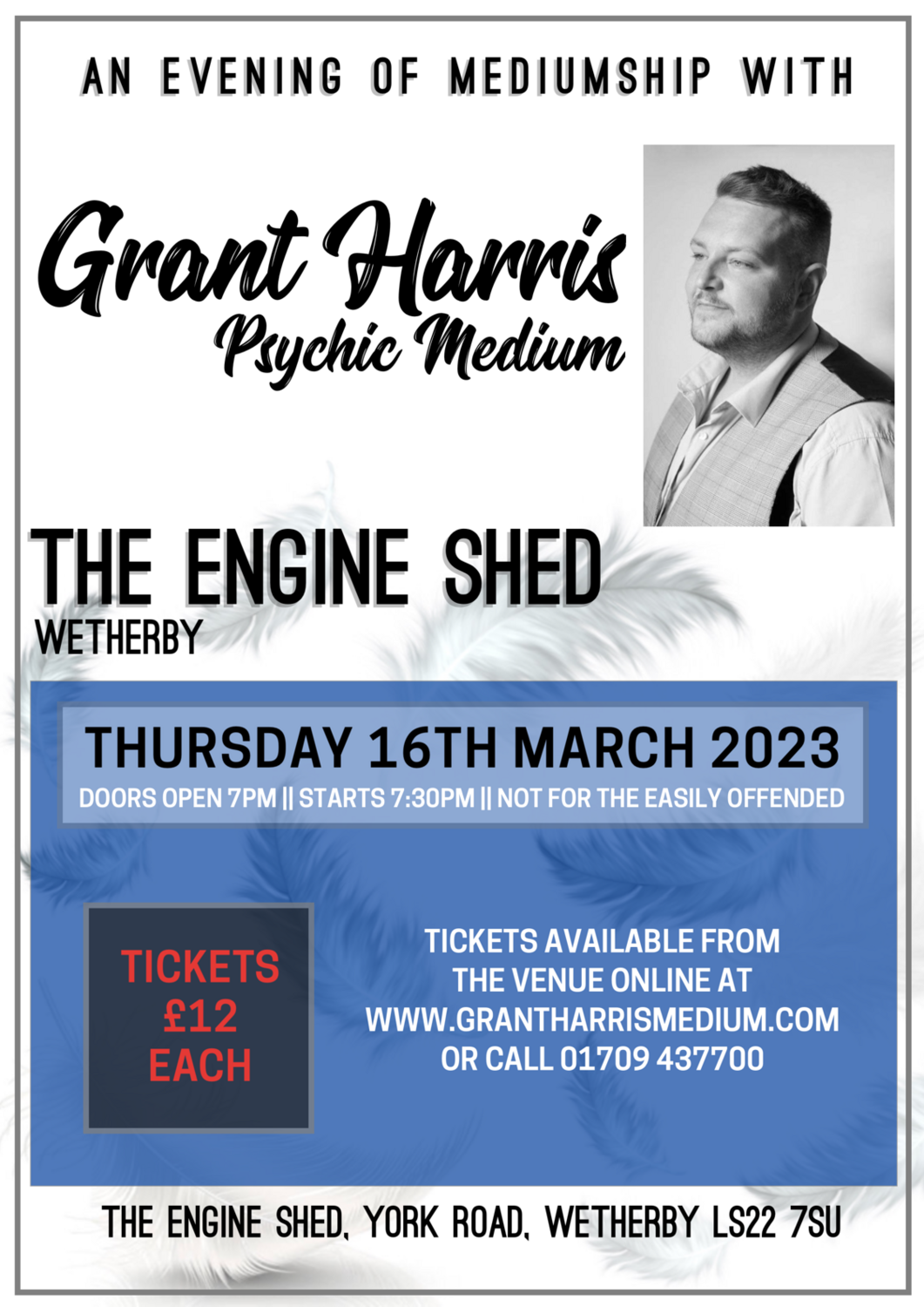The Engine Shed, Wetherby, Thursday 16th March 2023