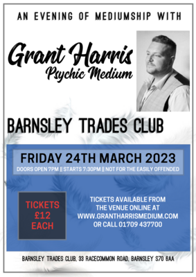 Barnsley Trades Club, Friday 24th March 2023